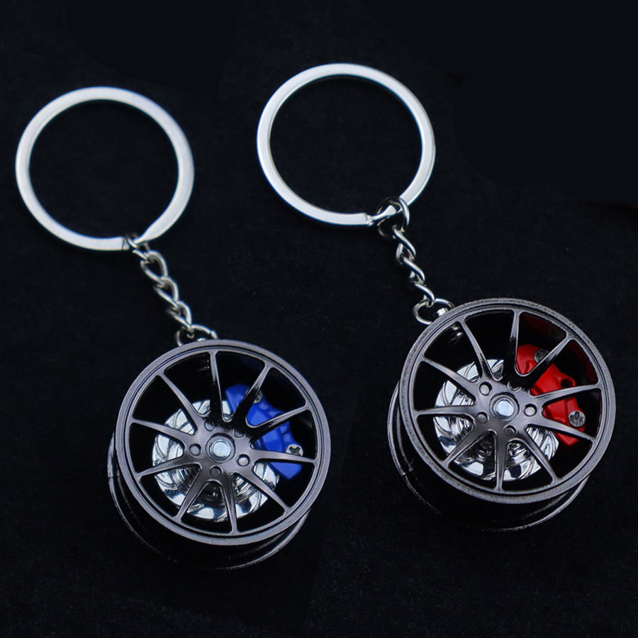 Heavy Equipment Keychain - Fashion Metal Wheel Hub Keychain Fidget