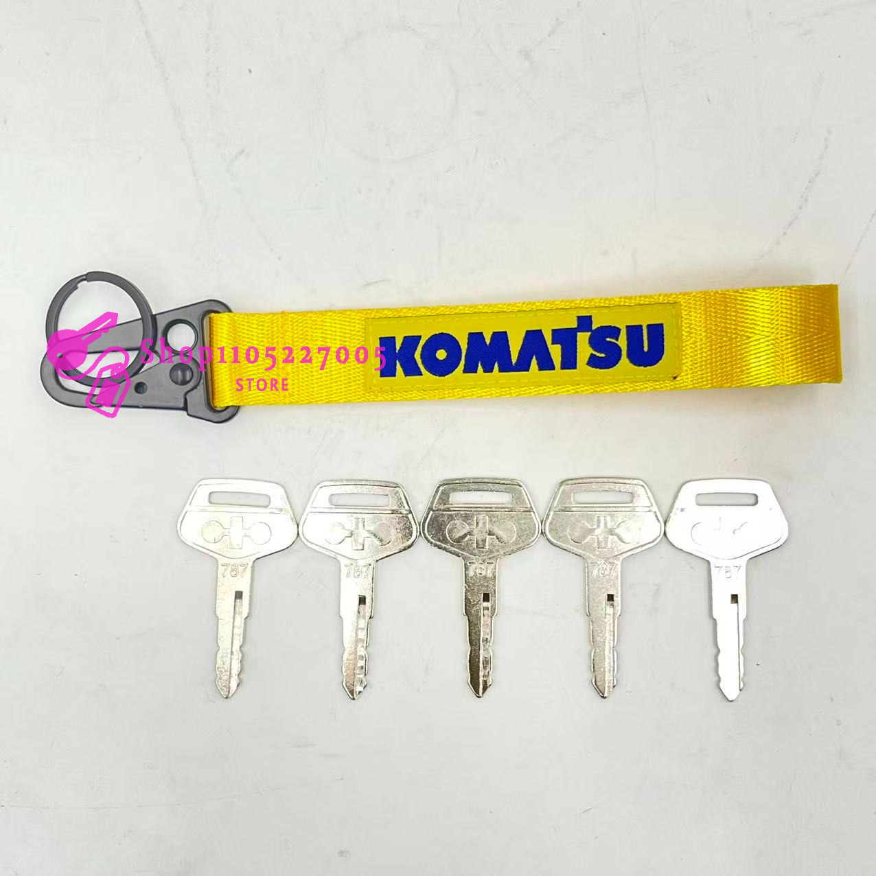 2/5/10PCS 787 Key for Komatsu  - đánh giá và giá Heavy Equipment Keychain