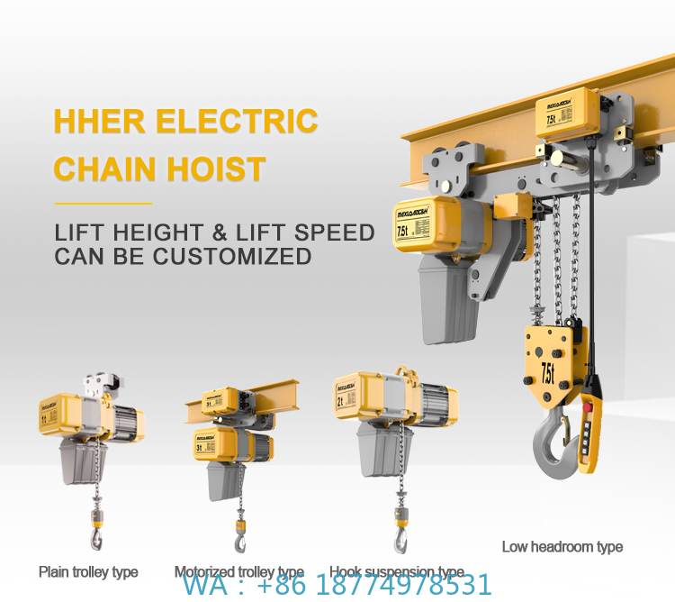Popular High Quality Low Headr - đánh giá và giá Electric Chain Hoist