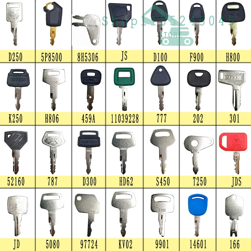 28/21/12Pcs Master Ignition Ke - đánh giá và giá Heavy Equipment Keys Master Set