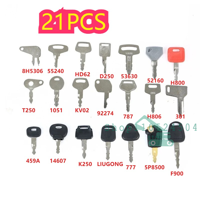 28/21/12Pcs Master Ignition Ke - đánh giá và giá Heavy Equipment Keys Master Set