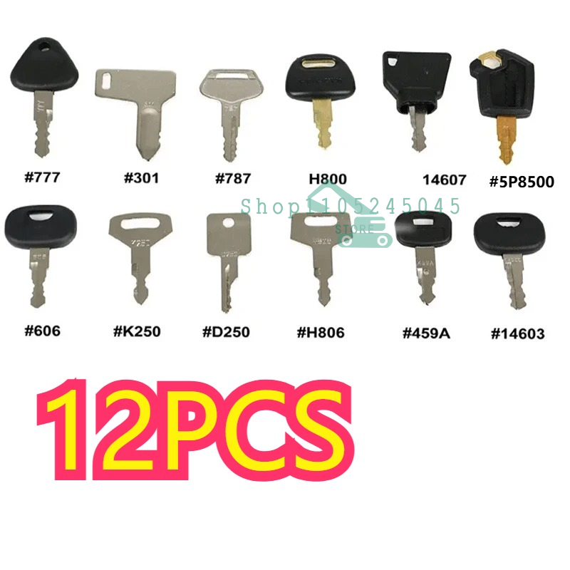28/21/12Pcs Master Ignition Ke - đánh giá và giá Heavy Equipment Keys Master Set