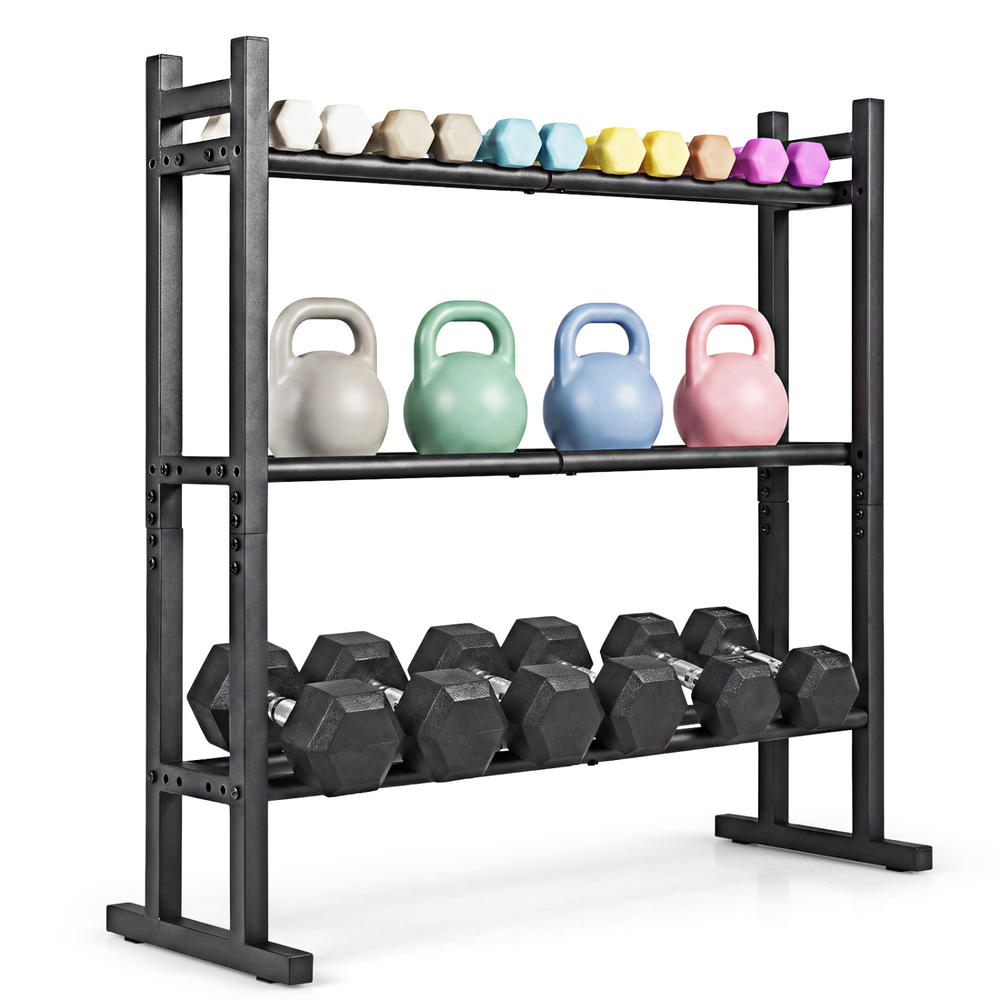 Heavy Duty 3-Tier Dumbbell Rac - đánh giá và giá Heavy Equipment In