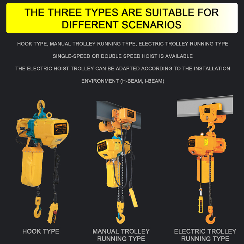Chenli 220V 380V 50HZ 3PH 2 T  - đánh giá và giá Electric Chain Hoist