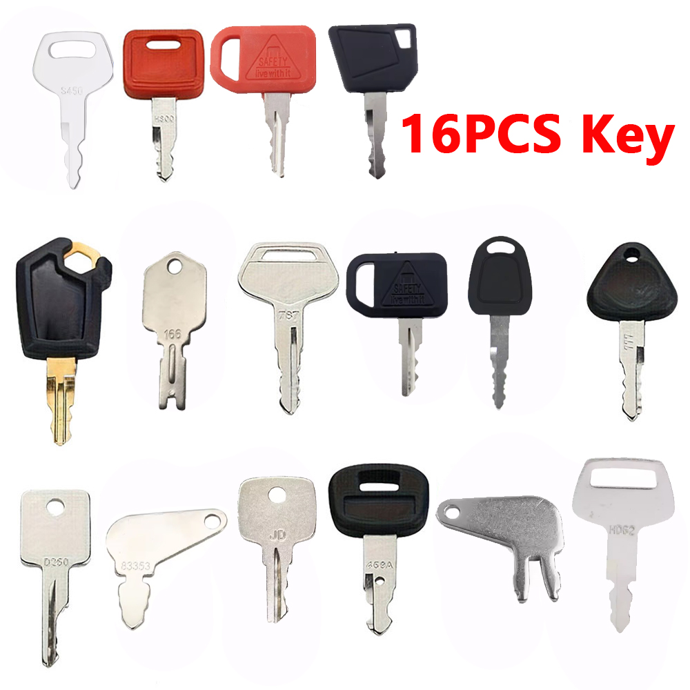 16PCS Heavy Equipment Key Set  - đánh giá và giá Heavy Equipment Keys Master Set